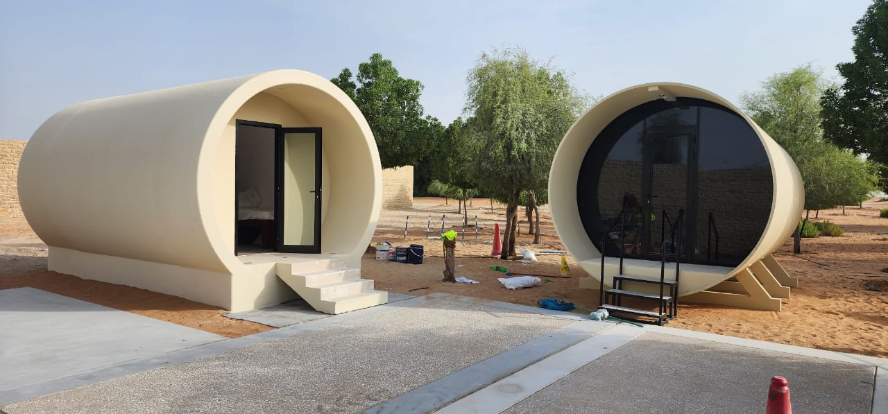Precast capsule rest areas