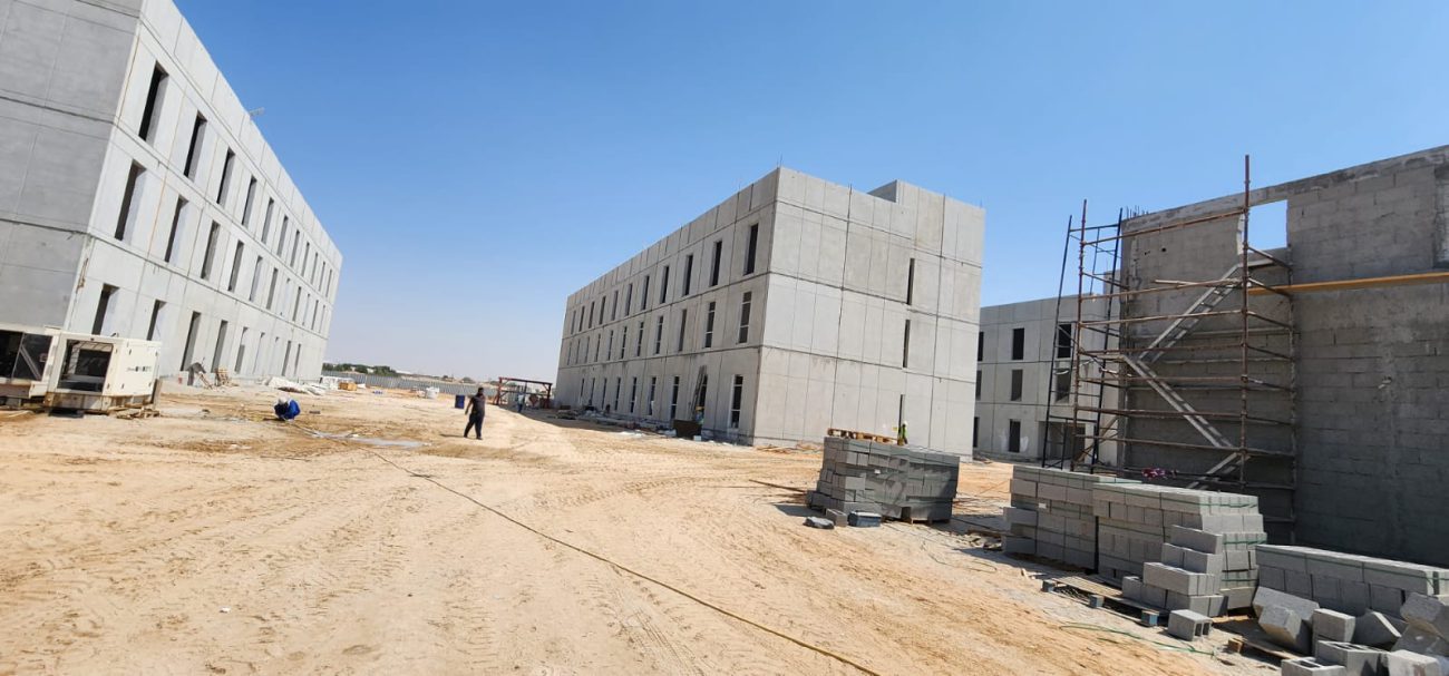 Staff accommodation precast buildings Al Wathba