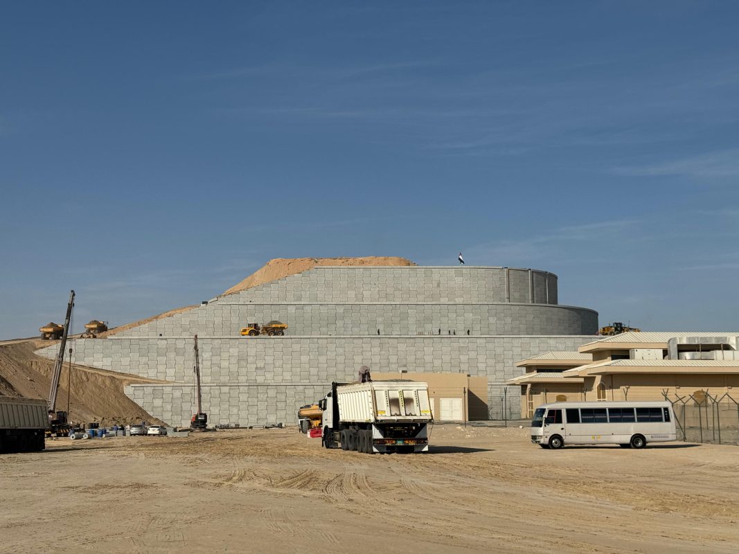 Artificial Mountain MSE wall Al Wathba